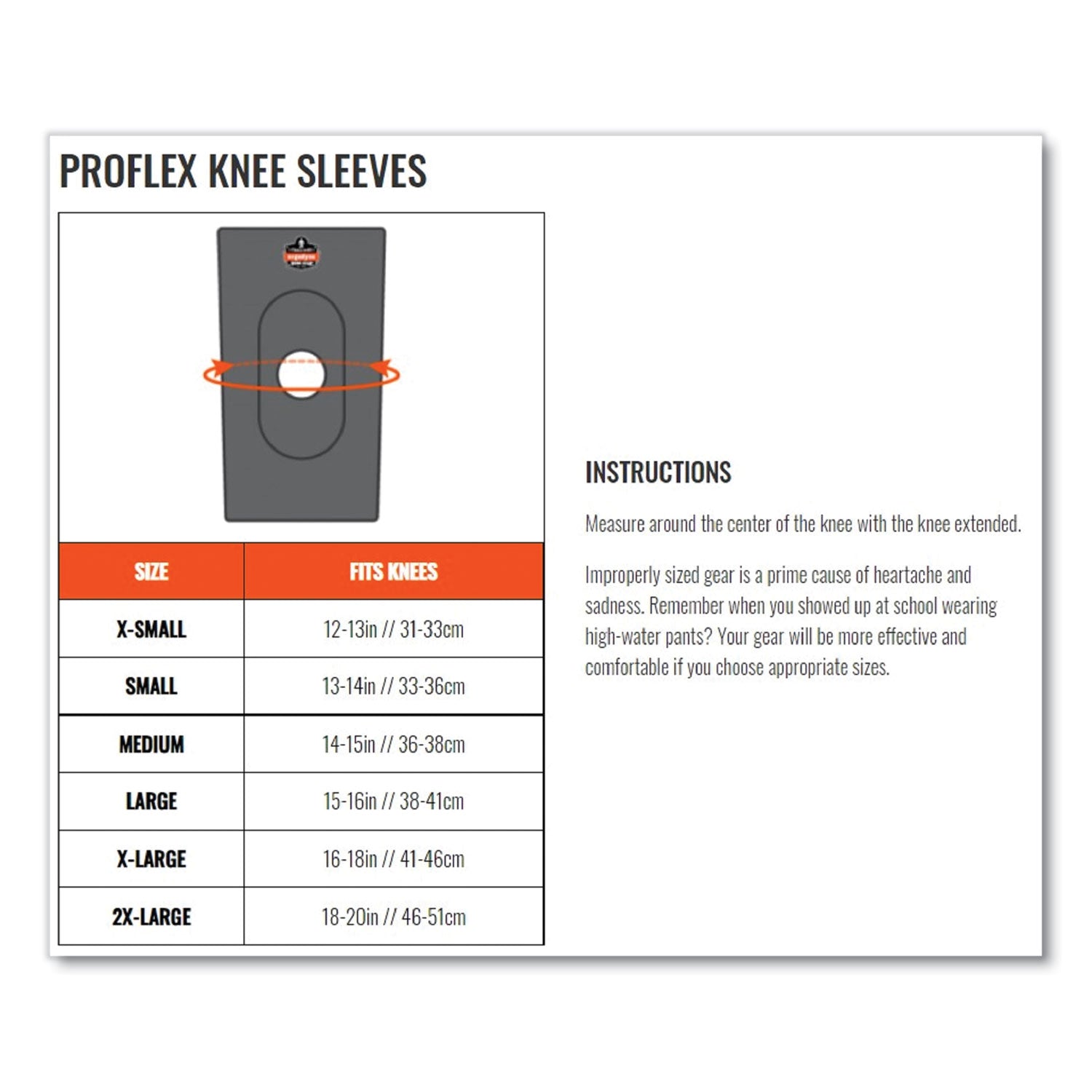 ProFlex 600 Neoprene Single Layer Knee Sleeve, 2X-Large, Black, Ships in 1-3 Business Days