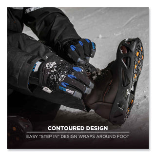 Trex 6304 One-Piece Step-In Full Coverage Ice Cleats, X-Large, Black, Pair, Ships in 1-3 Business Days