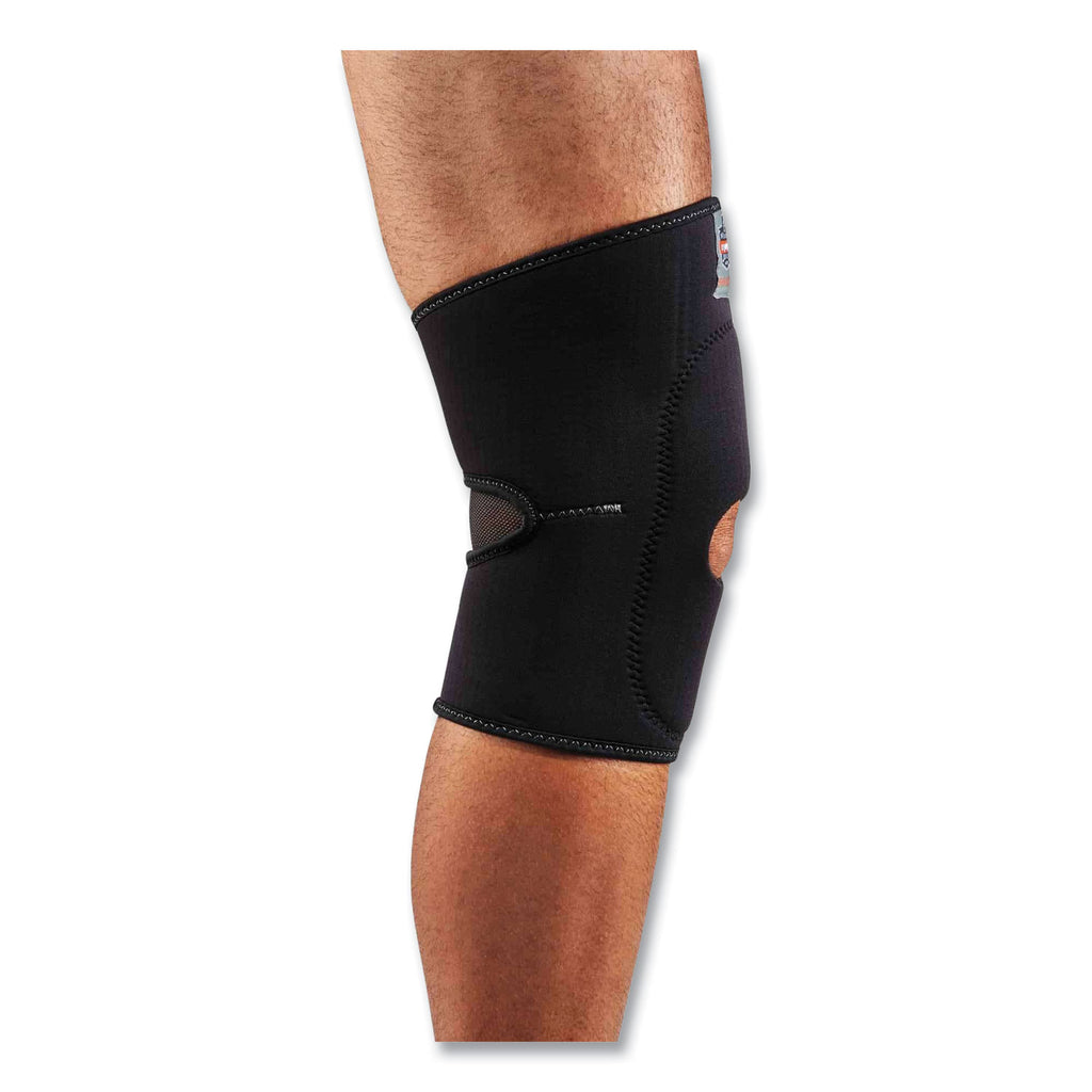 ProFlex 615 Open Patella Anterior Pad Knee Sleeve, Medium, Black, Ships in 1-3 Business Days