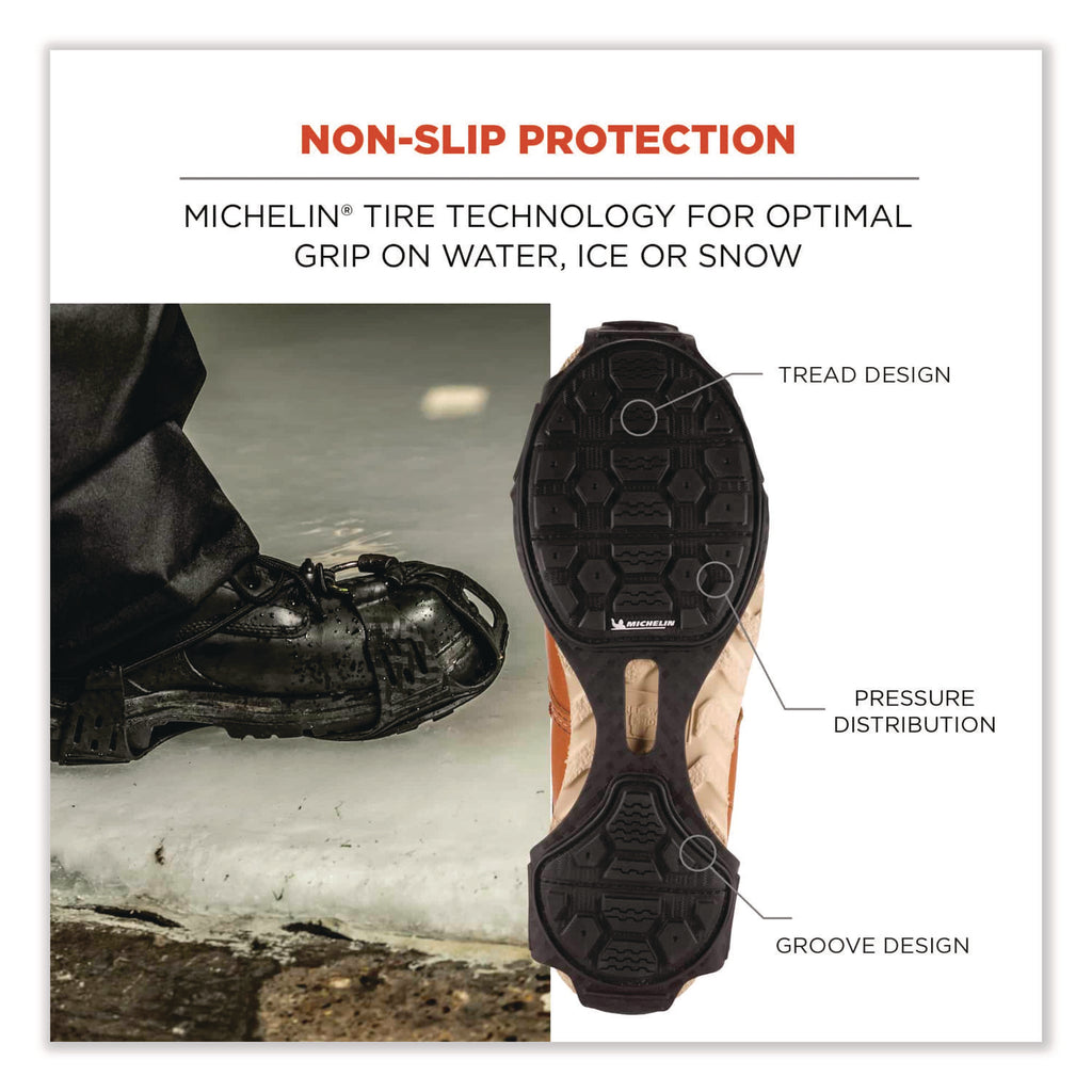 Trex 6325 Spikeless Traction Devices, Medium (Men's Size 8 to 11), Black, Pair, Ships in 1-3 Business Days