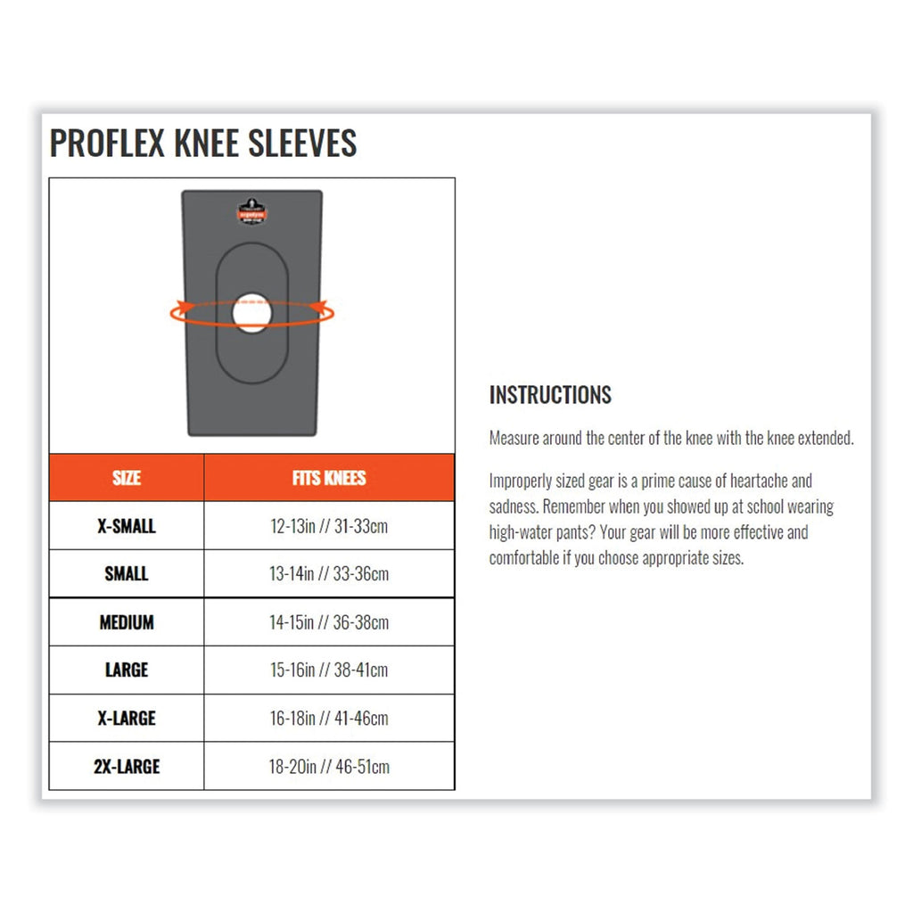 ProFlex 600 Neoprene Single Layer Knee Sleeve, Small, Black, Ships in 1-3 Business Days