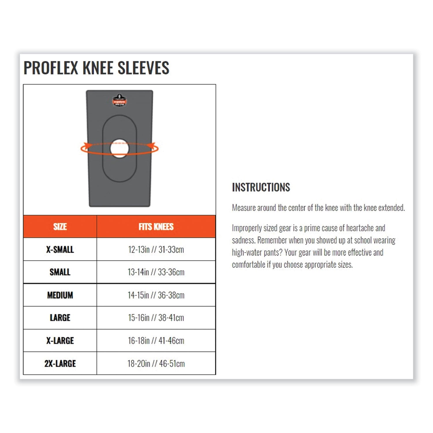 ProFlex 615 Open Patella Anterior Pad Knee Sleeve, Medium, Black, Ships in 1-3 Business Days