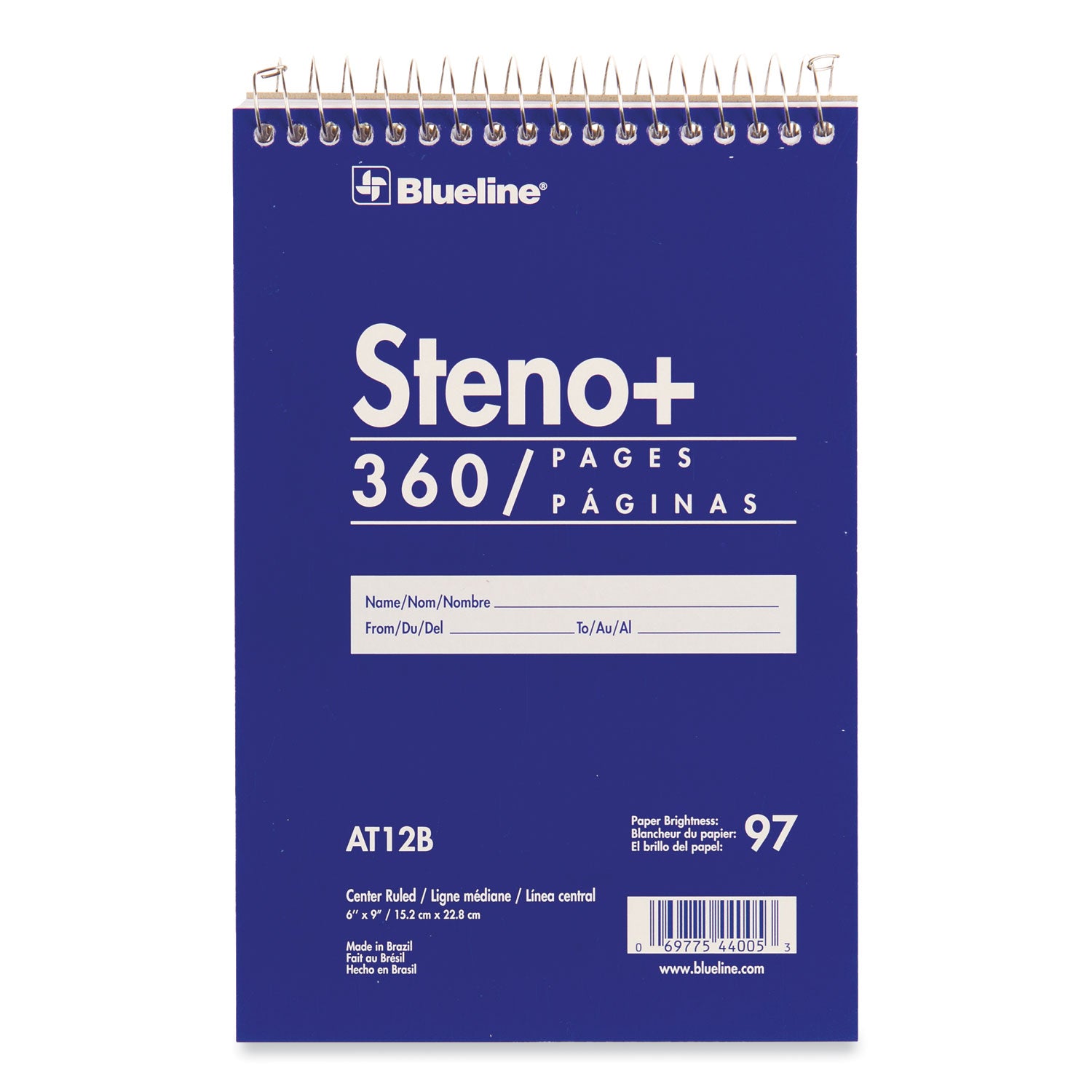 high-capacity-steno-pad-medium-college-rule-blue-cover-180-white-6-x-9-sheets_redat12b - 1