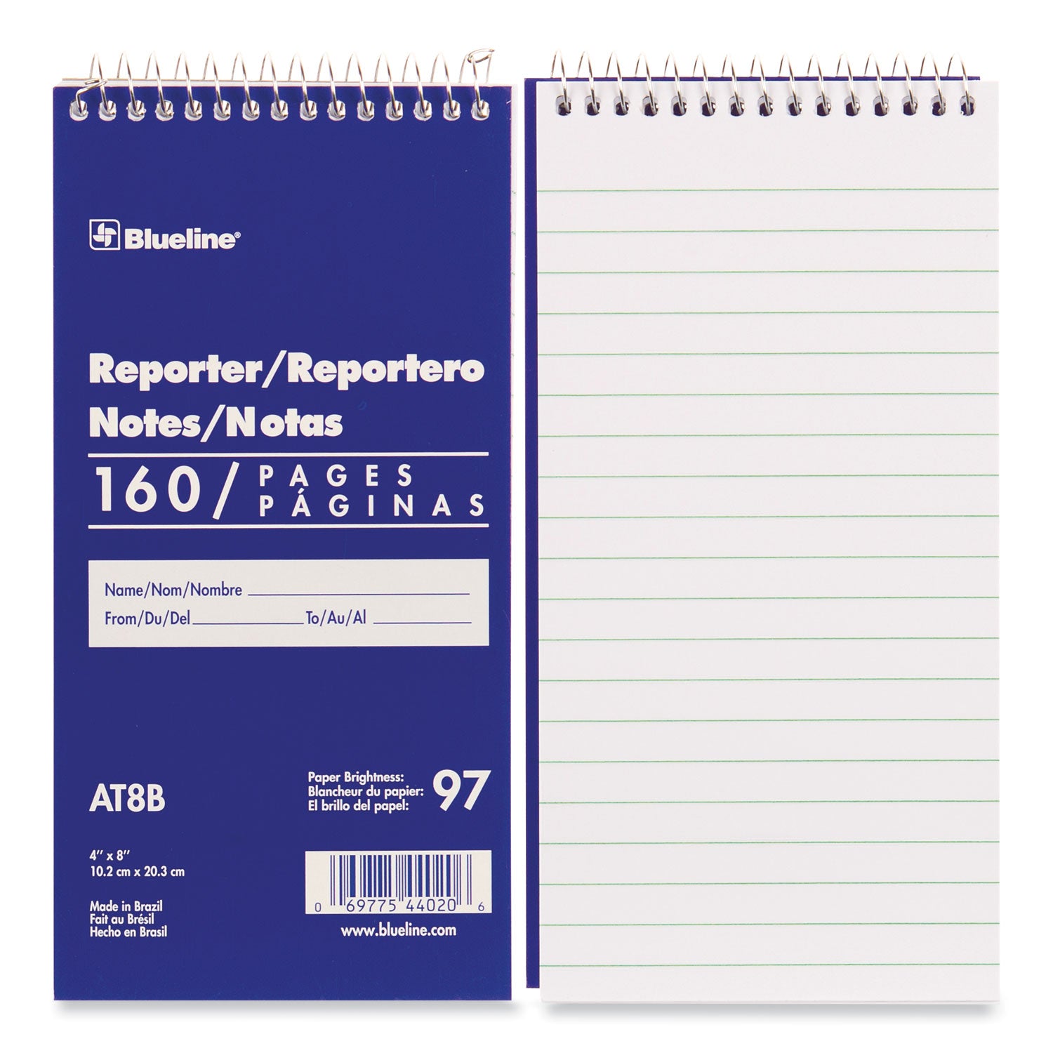 reporters-note-pad-medium-college-rule-blue-cover-80-white-4-x-8-sheets_redat8b - 2