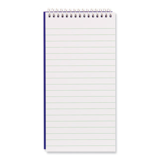 Reporters Note Pad, Medium/College Rule, Blue Cover, 80 White 4 x 8 Sheets