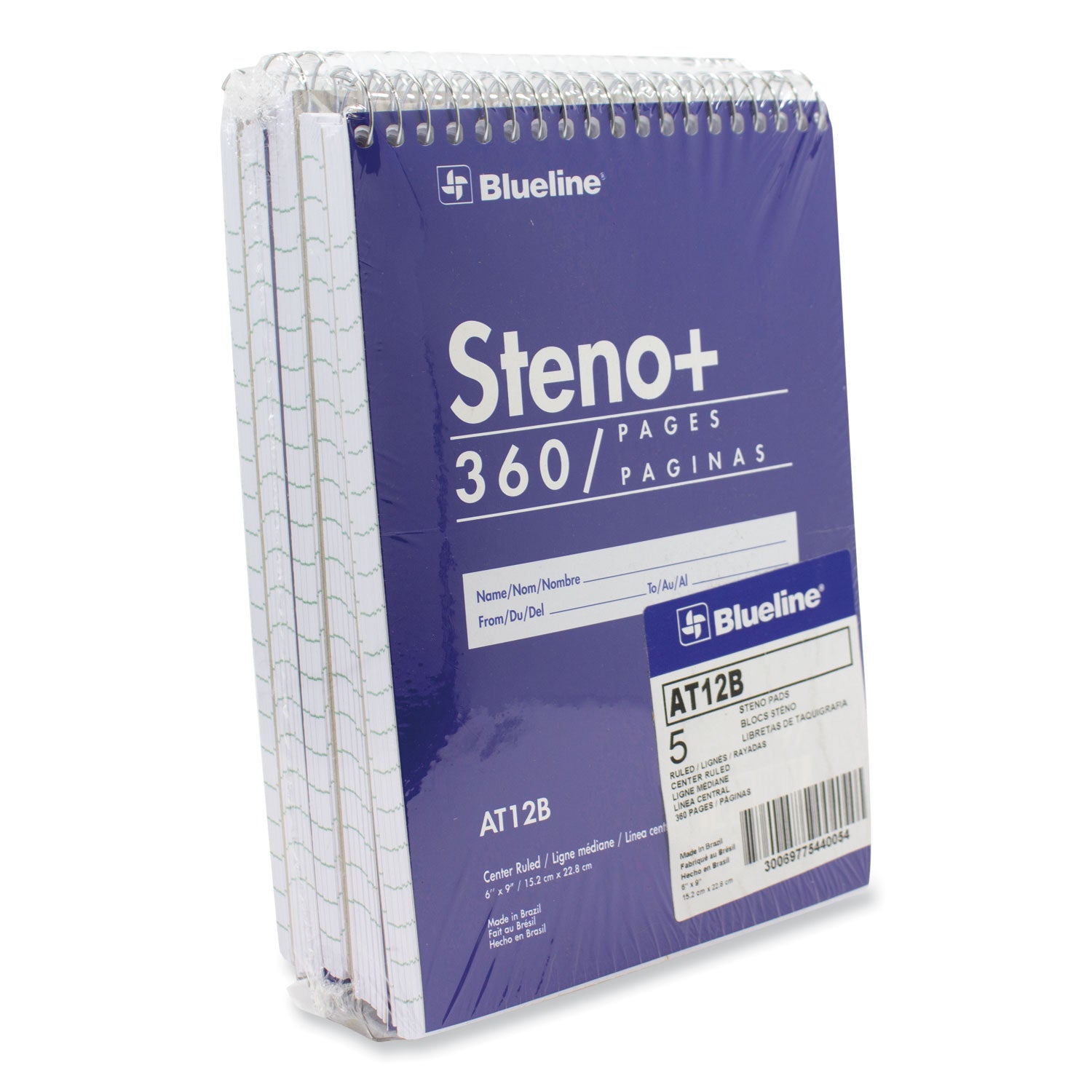 high-capacity-steno-pad-medium-college-rule-blue-cover-180-white-6-x-9-sheets_redat12b - 3