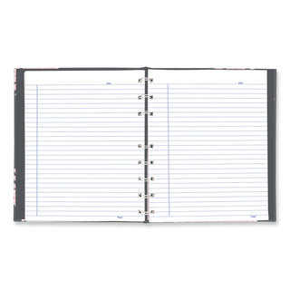 NotePro Notebook, 1-Subject, Medium/College Rule, Pink/Gray Cover, (75) 9.25 x 7.25 Sheets
