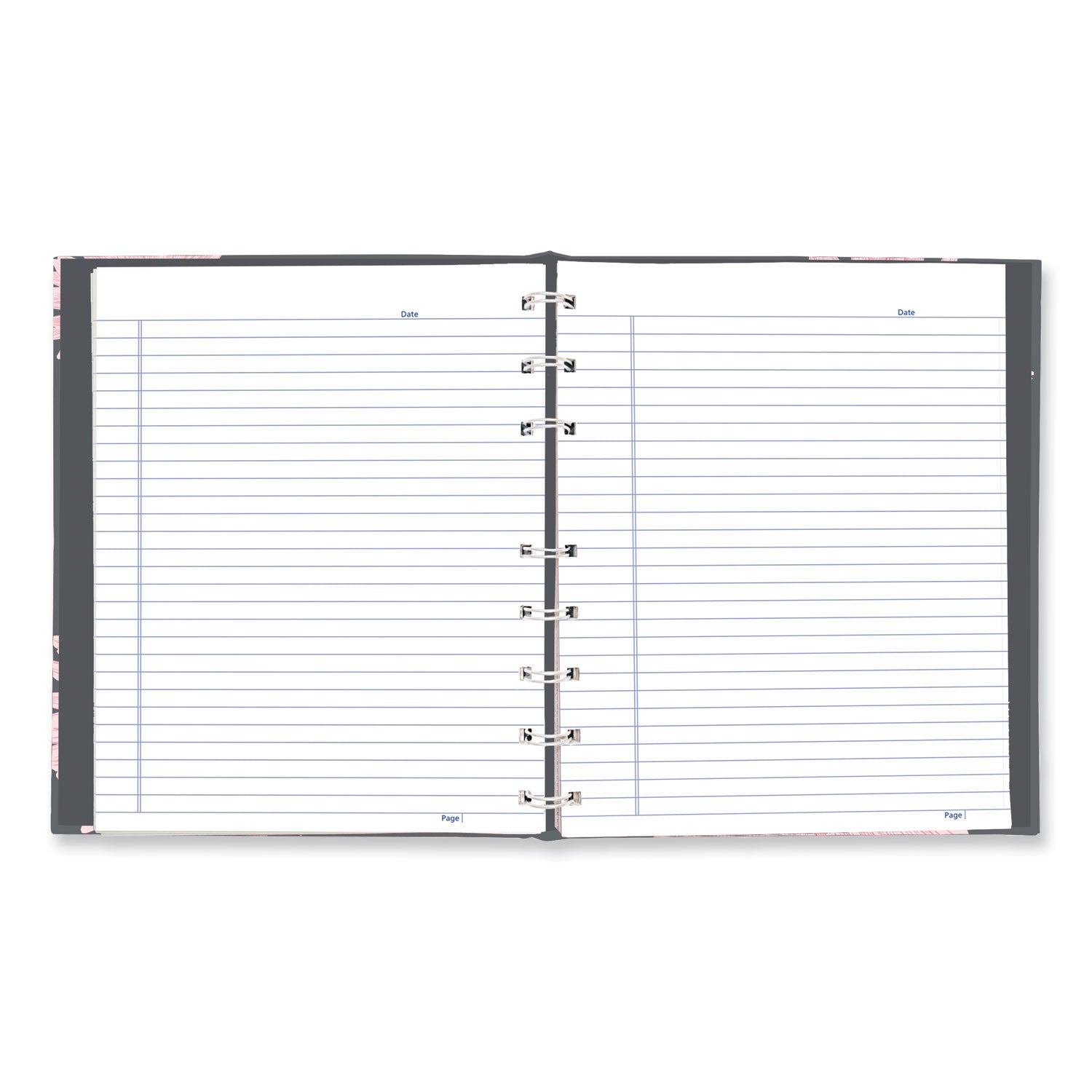 NotePro Notebook, 1-Subject, Medium/College Rule, Pink/Gray Cover, (75) 9.25 x 7.25 Sheets