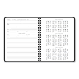 Contempo Lite Academic Year Weekly/Monthly Planner, 8.75 x 7.87, Black Cover, 12-Month (July to June) 2023 to 2024