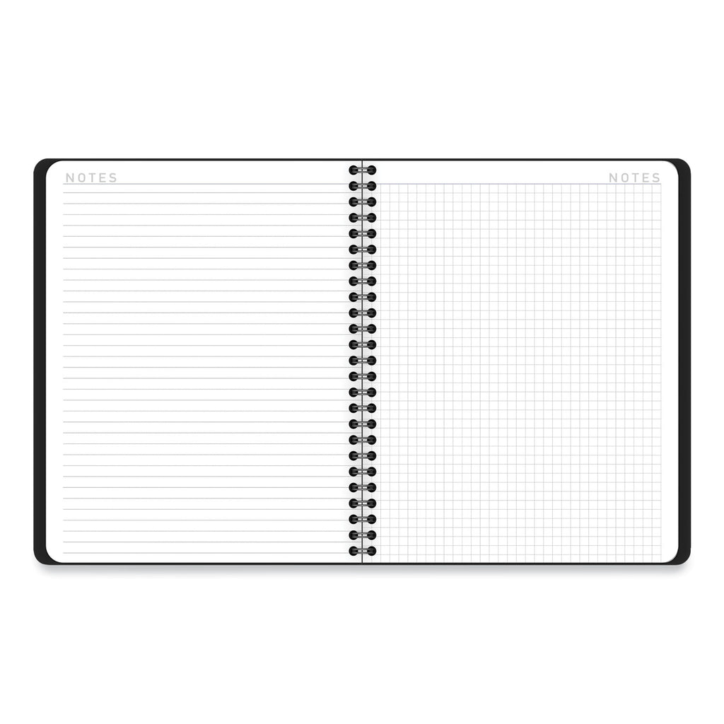 Contempo Lite Academic Year Weekly/Monthly Planner, 8.75 x 7.87, Black Cover, 12-Month (July to June) 2023 to 2024