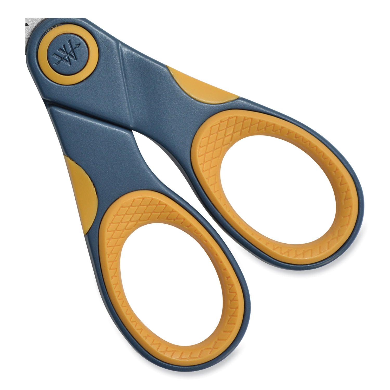 Titanium Bonded Scissors, 5" Long, Gray/Orange Straight Handle