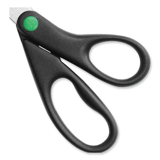 KleenEarth Scissors, 8" Long, 3.25" Cut Length, Black Straight Handle