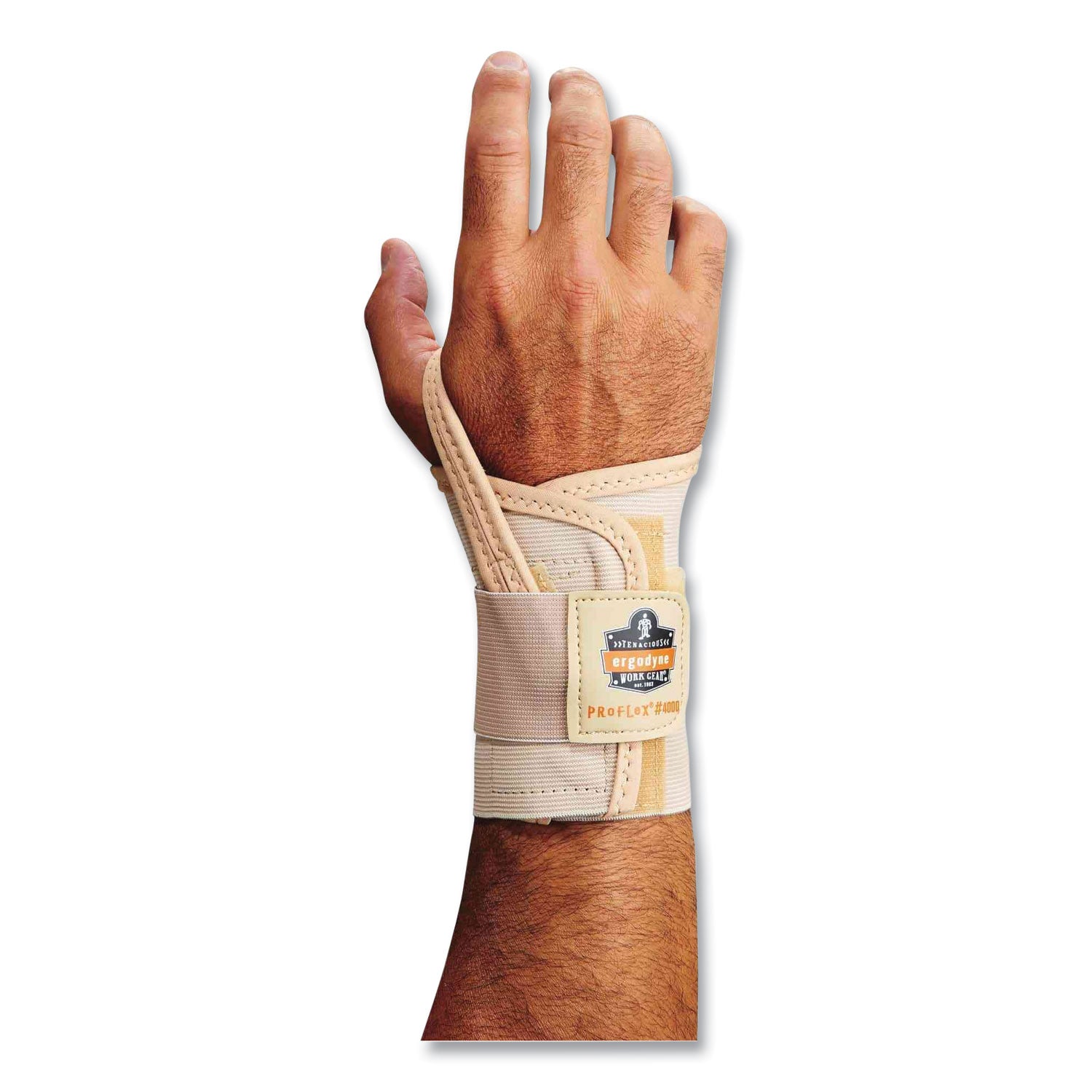 ProFlex 4000 Single Strap Wrist Support. Small, Fits Right Hand, Tan, Ships in 1-3 Business Days - 1