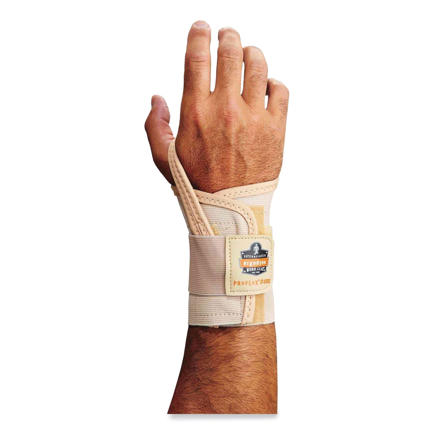 proflex-4000-single-strap-wrist-support-medium-fits-right-hand-tan-ships-in-1-3-business-days_ego70104 - 1