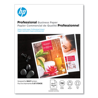 Inkjet Brochure Paper, 98 Bright, 48 lb Bond Weight, 8.5 x 11, White, 150/Pack
