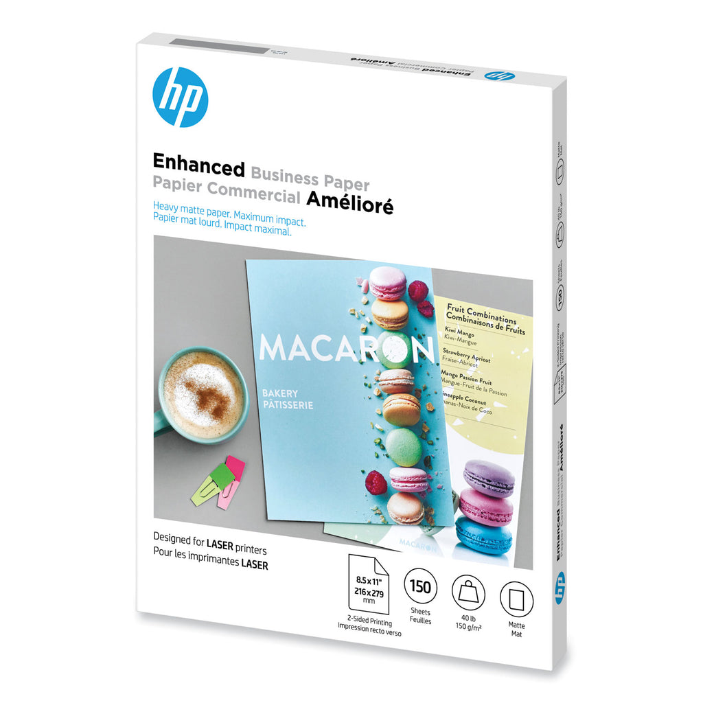 Laser Matte Brochure Paper, 112 Bright, 40 lb Bond Weight, 8.5 x 11, White, 150/Pack