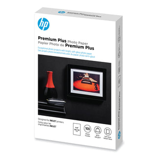 Premium Plus Photo Paper, 11.5 mil, 4 x 6, Soft-Gloss White, 100/Pack - 