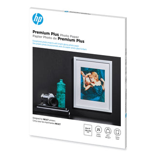 Premium Plus Photo Paper, 11.5 mil, 8.5 x 11, Glossy White, 25/Pack - 