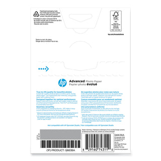 Advanced Photo Paper, 10.5 mil, 4 x 6, Glossy White, 100/Pack