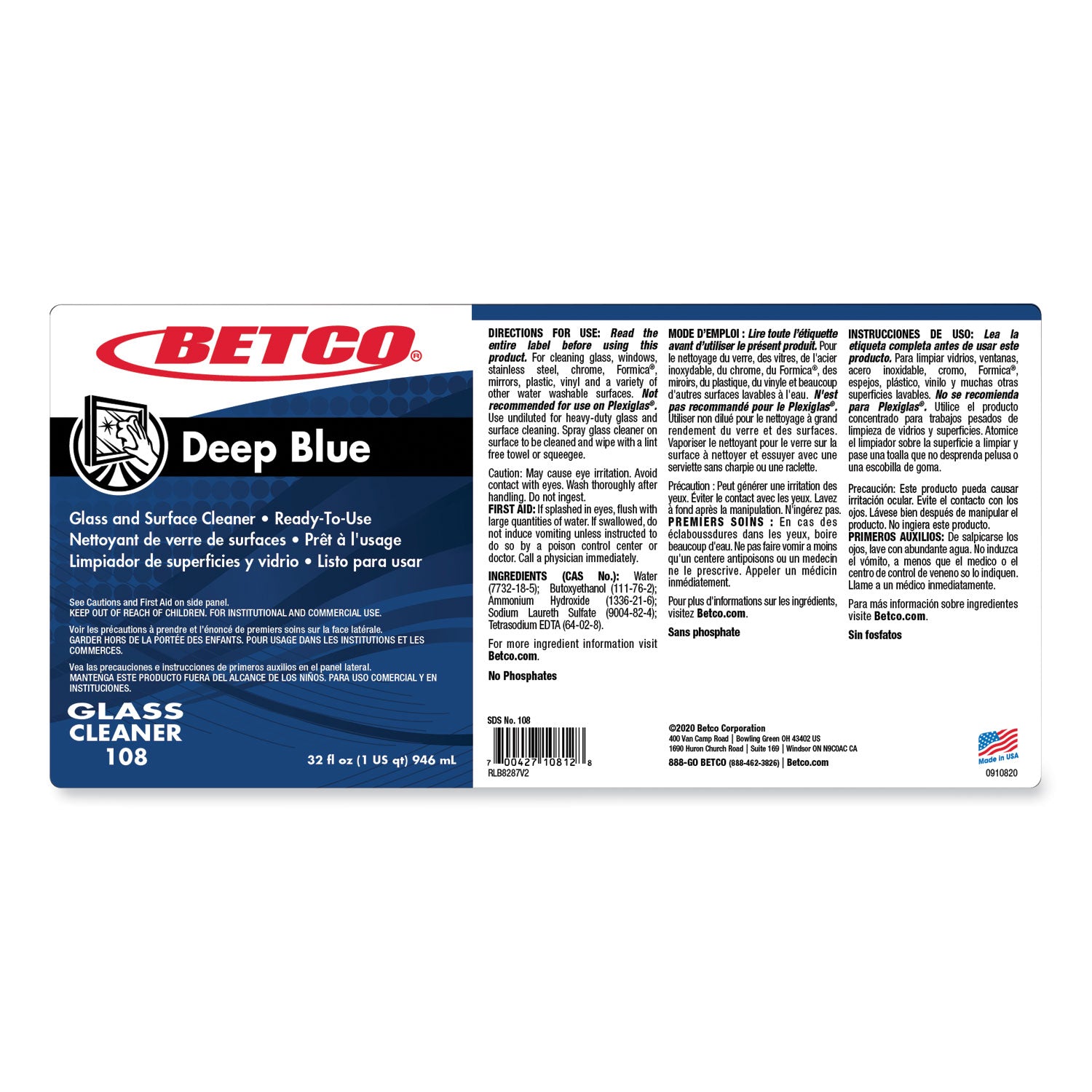 deep-blue-glass-and-surface-cleaner-ammonia-scent-32-oz-bottle-12-carton_bet1081200 - 6