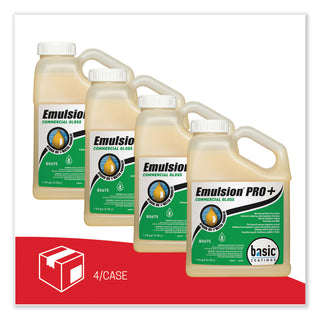 Emulsion Pro+ Floor Finish and Sealer, 1 gal Bottle, 4/Carton