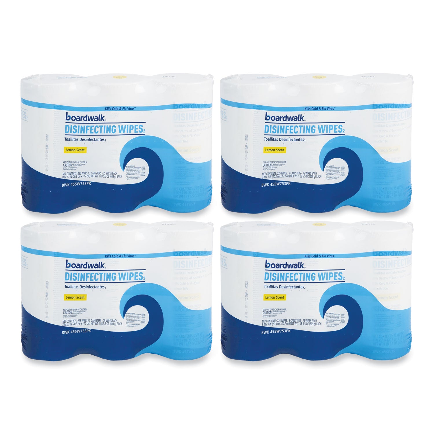 disinfecting-wipes-7-x-8-lemon-scent-75-canister-12-canisters-carton_bwk455w753ct - 1