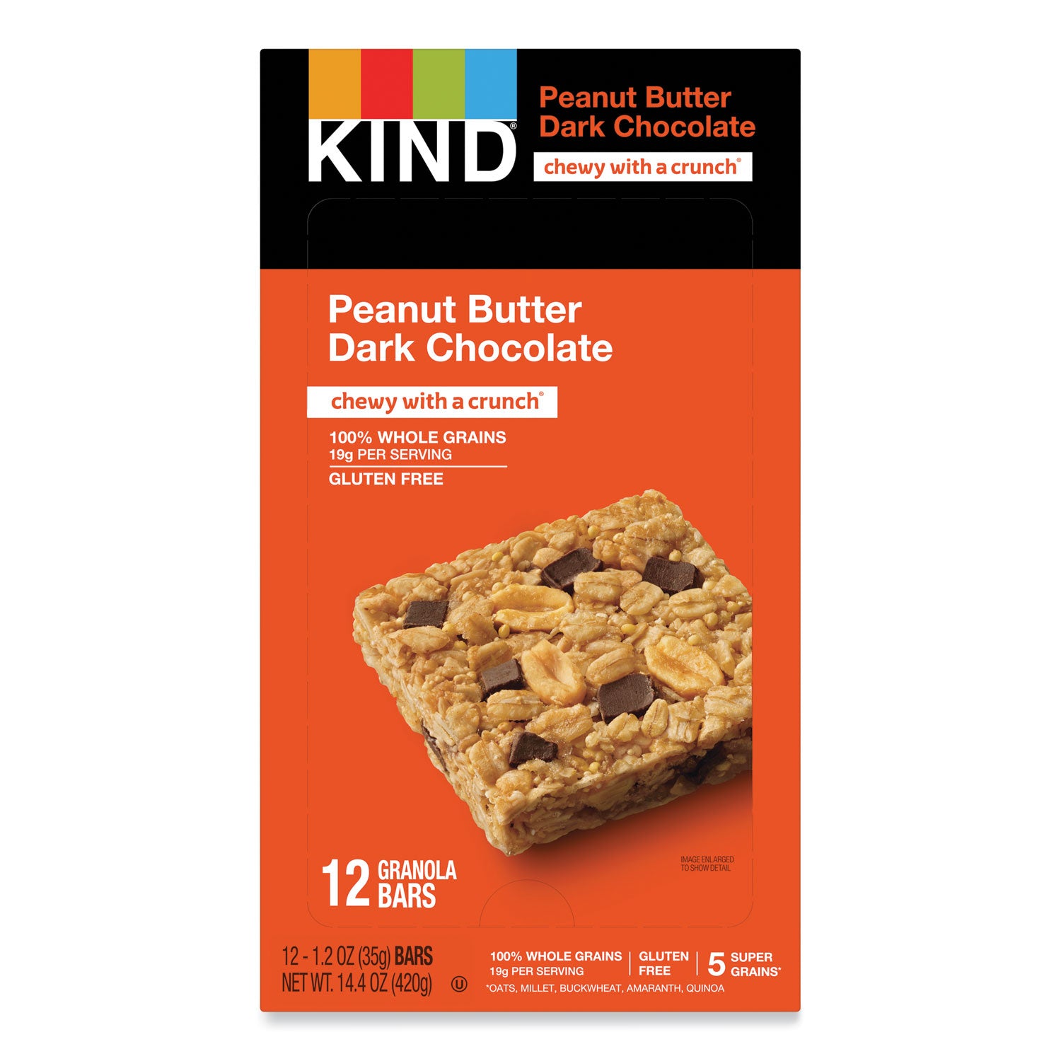healthy-grains-bar-peanut-butter-dark-chocolate-12-oz-12-box_knd18083 - 1