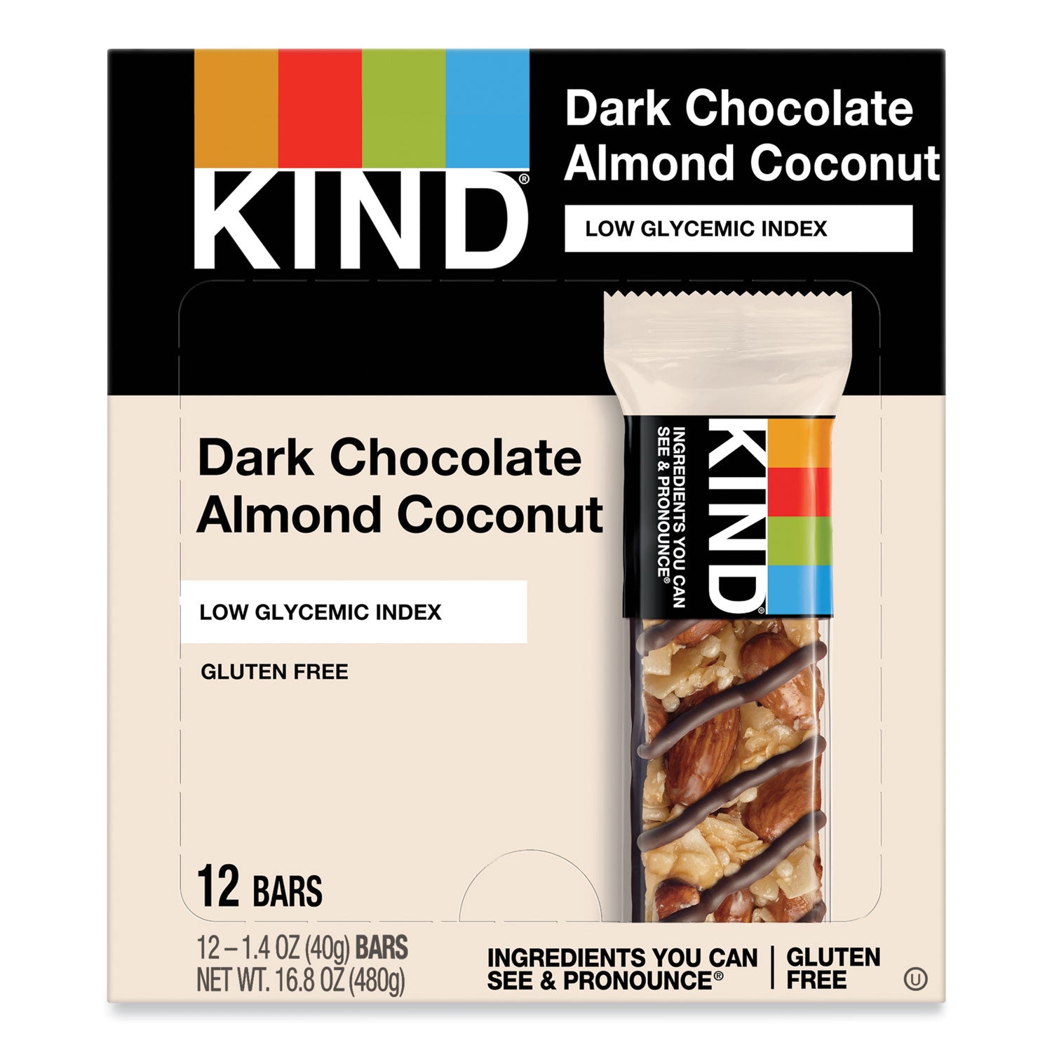 fruit-and-nut-bars-dark-chocolate-almond-and-coconut-14-oz-bar-12-box_knd19987 - 1