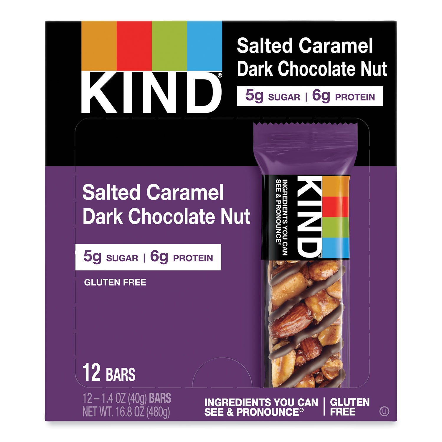 nuts-and-spices-bar-salted-caramel-and-dark-chocolate-nut-14-oz-12-pack_knd26961 - 1