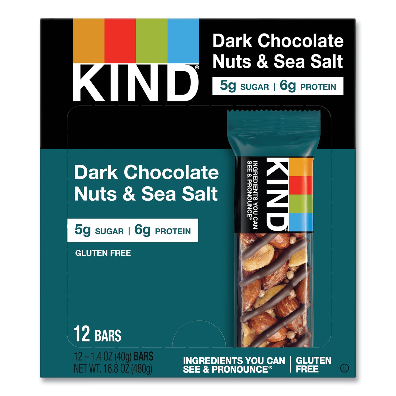 nuts-and-spices-bar-dark-chocolate-nuts-and-sea-salt-14-oz-12-box_knd17851 - 1
