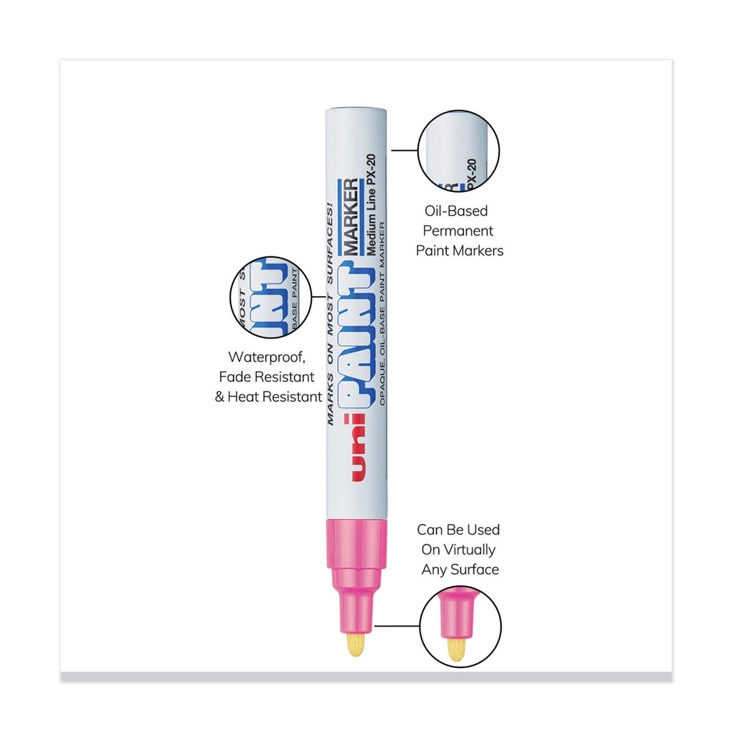 Permanent Marker, Medium Bullet Tip, Pink