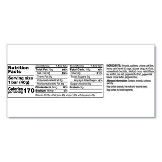 Nuts and Spices Bar, Dark Chocolate Almond Mint, 1.4 oz Bar, 12/Box