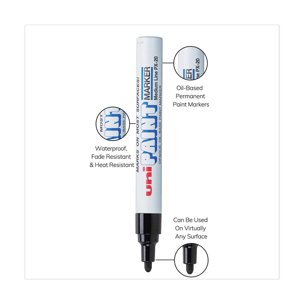 Permanent Marker, Medium Bullet Tip, Black