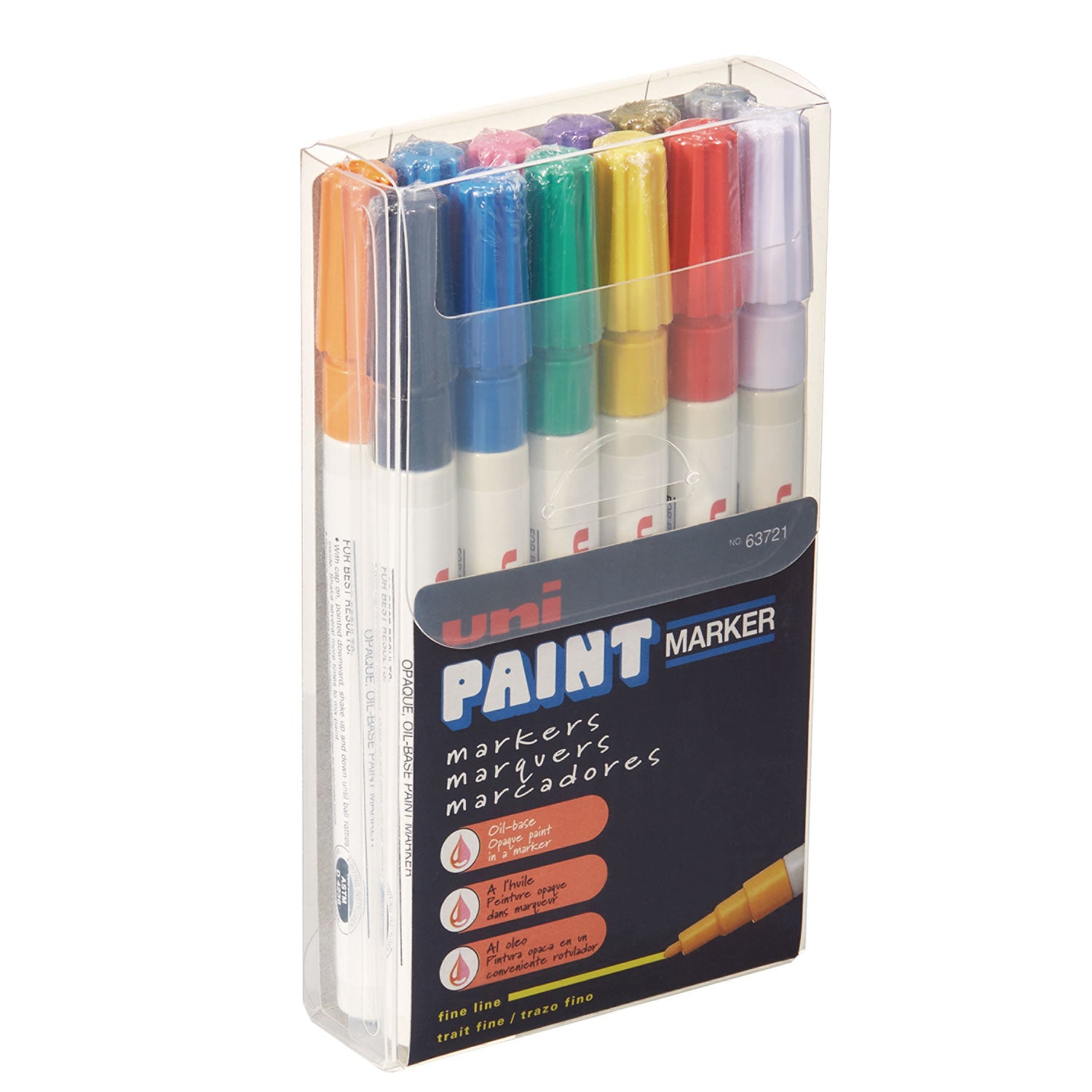 permanent-marker-fine-bullet-tip-assorted-colors-12-set_ubc63721 - 1