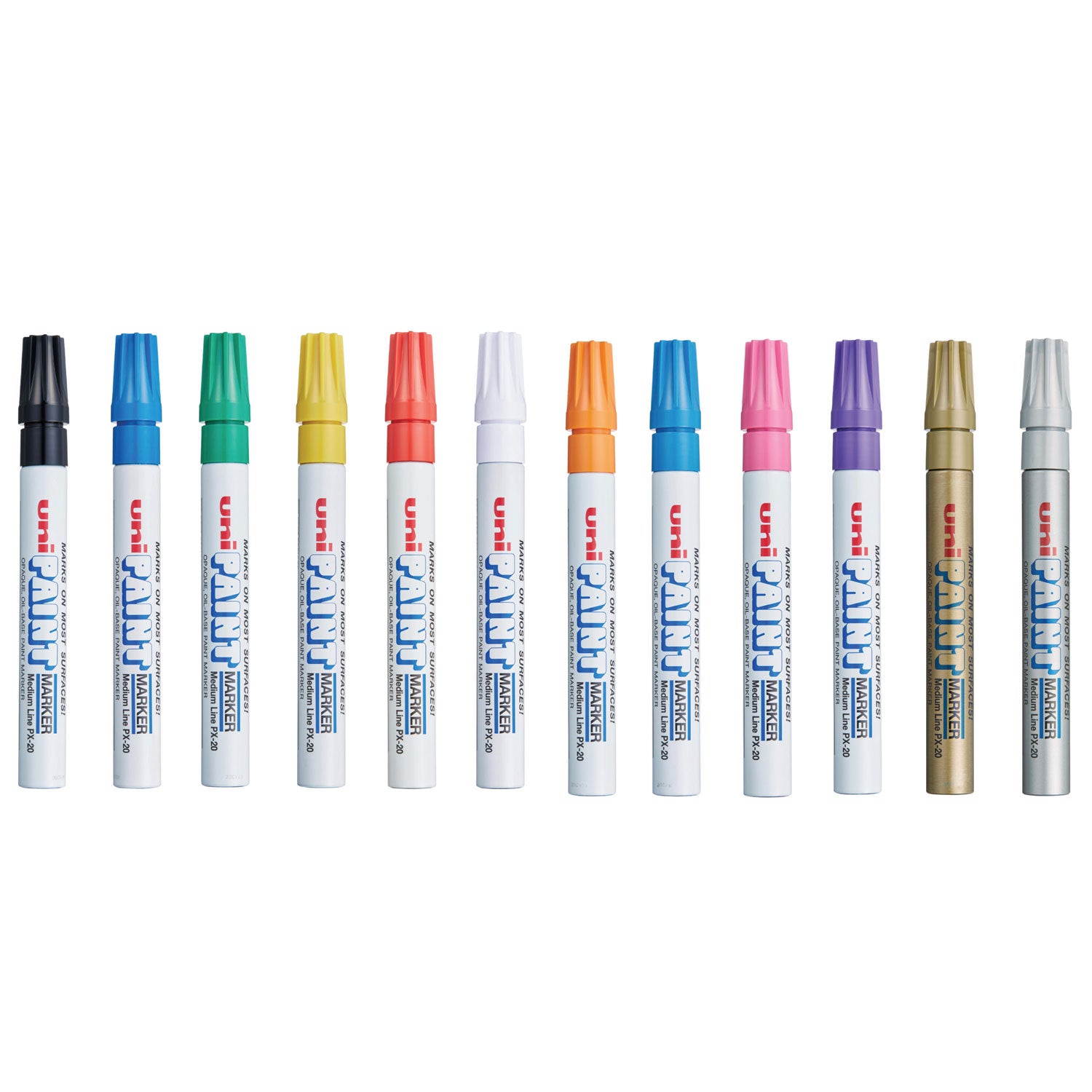 permanent-marker-medium-bullet-tip-assorted-colors-12-set_ubc63631 - 2