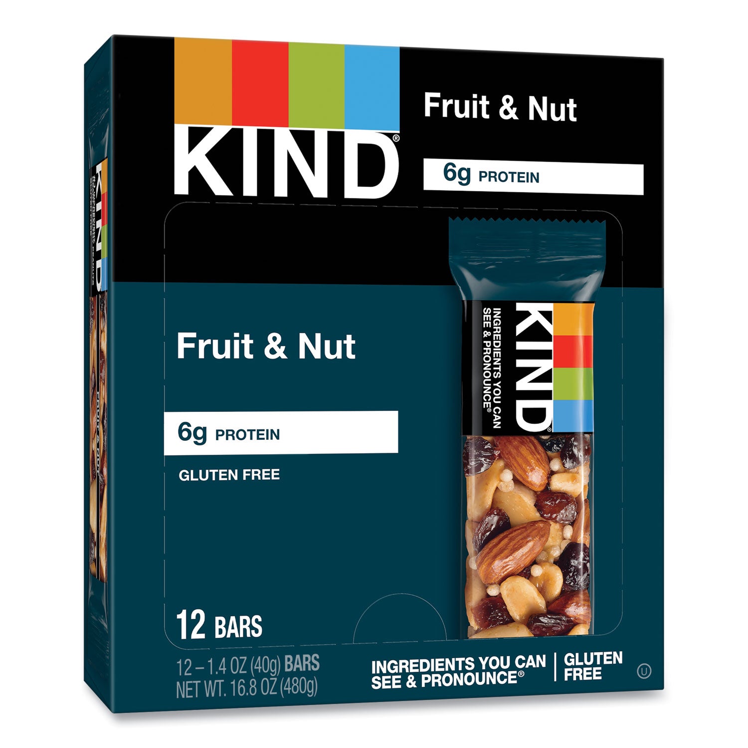 Fruit and Nut Bars, Fruit and Nut Delight, 1.4 oz, 12/Box - 7