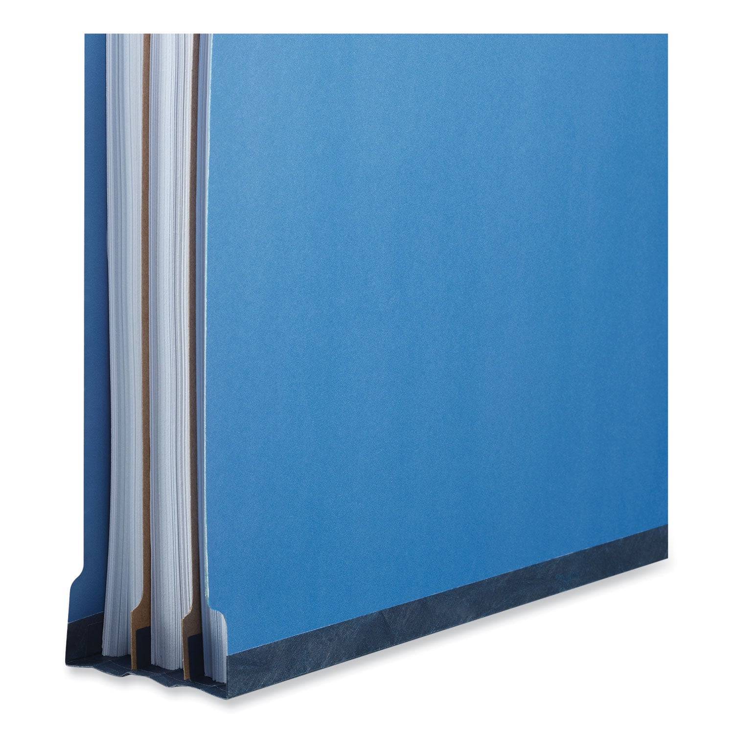 six-section-pressboard-classification-folders-25-expansion-2-dividers-6-fasteners-letter-size-blue-10-box_unv10410 - 3