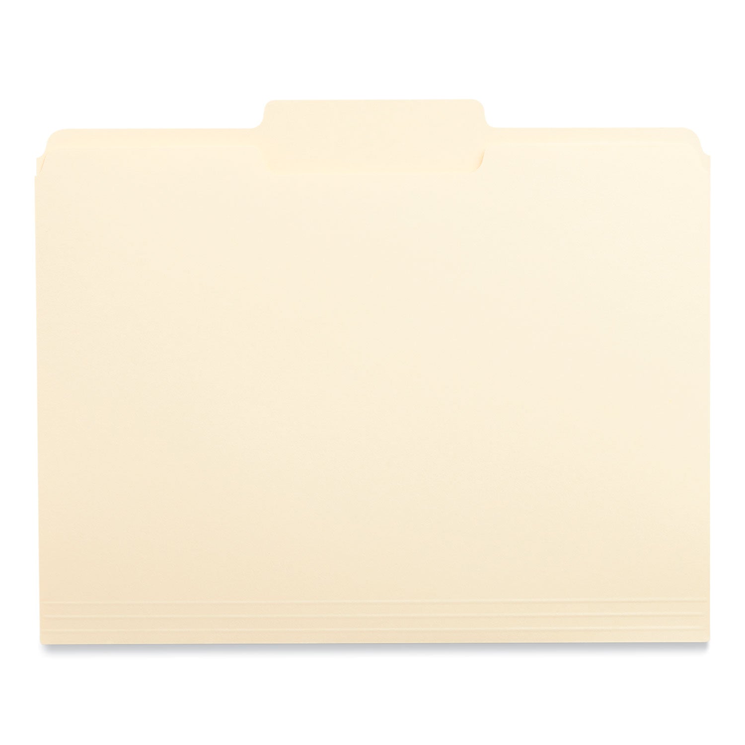 Top Tab File Folders, 1/3-Cut Tabs: Center Position, Letter Size, 0.75" Expansion, Manila, 100/Box - 