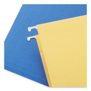 Deluxe Bright Color Hanging File Folders, Legal Size, 1/5-Cut Tabs, Bright Green, 25/Box - 
