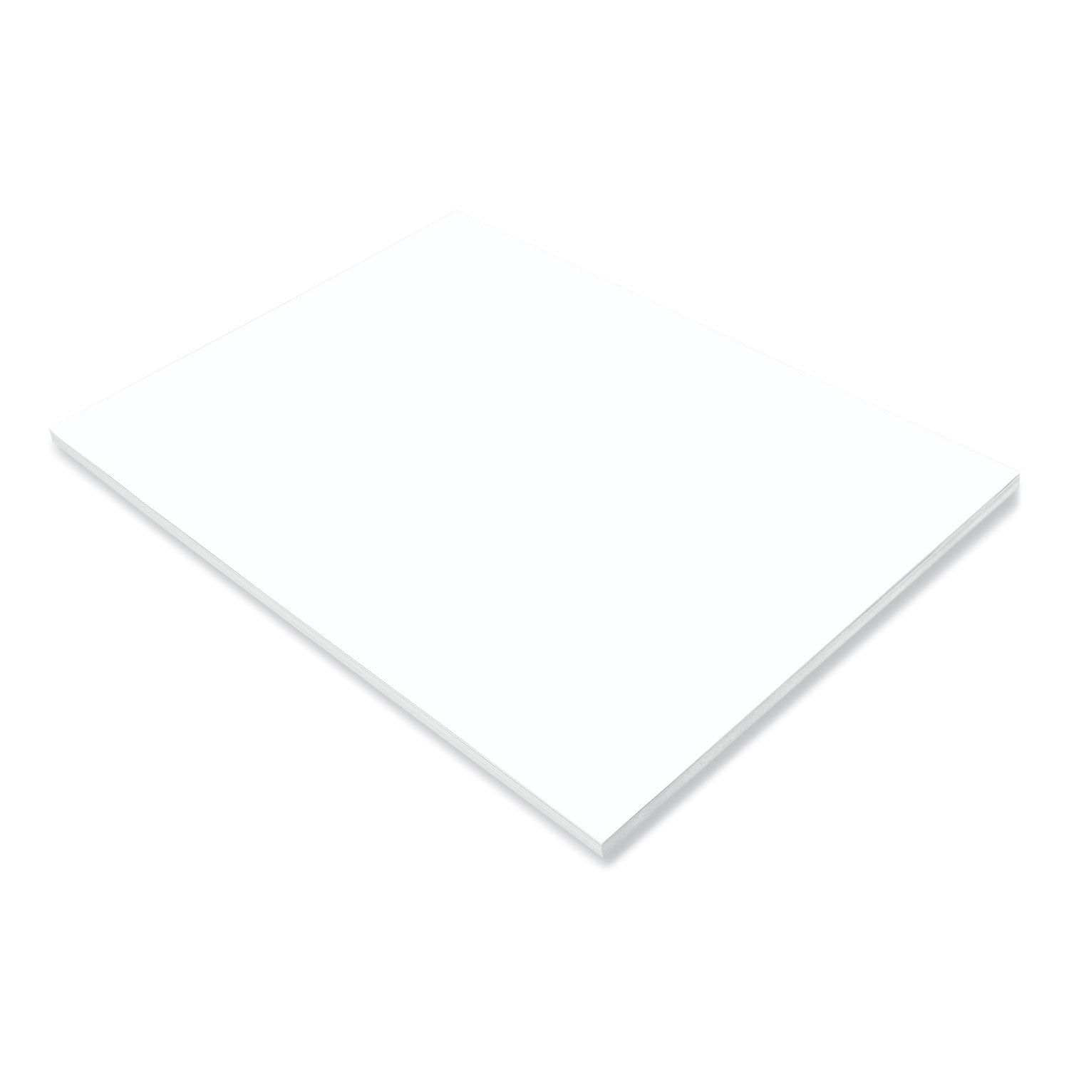 SunWorks Construction Paper, 50 lb Text Weight, 18 x 24, Bright White, 50/Pack - 