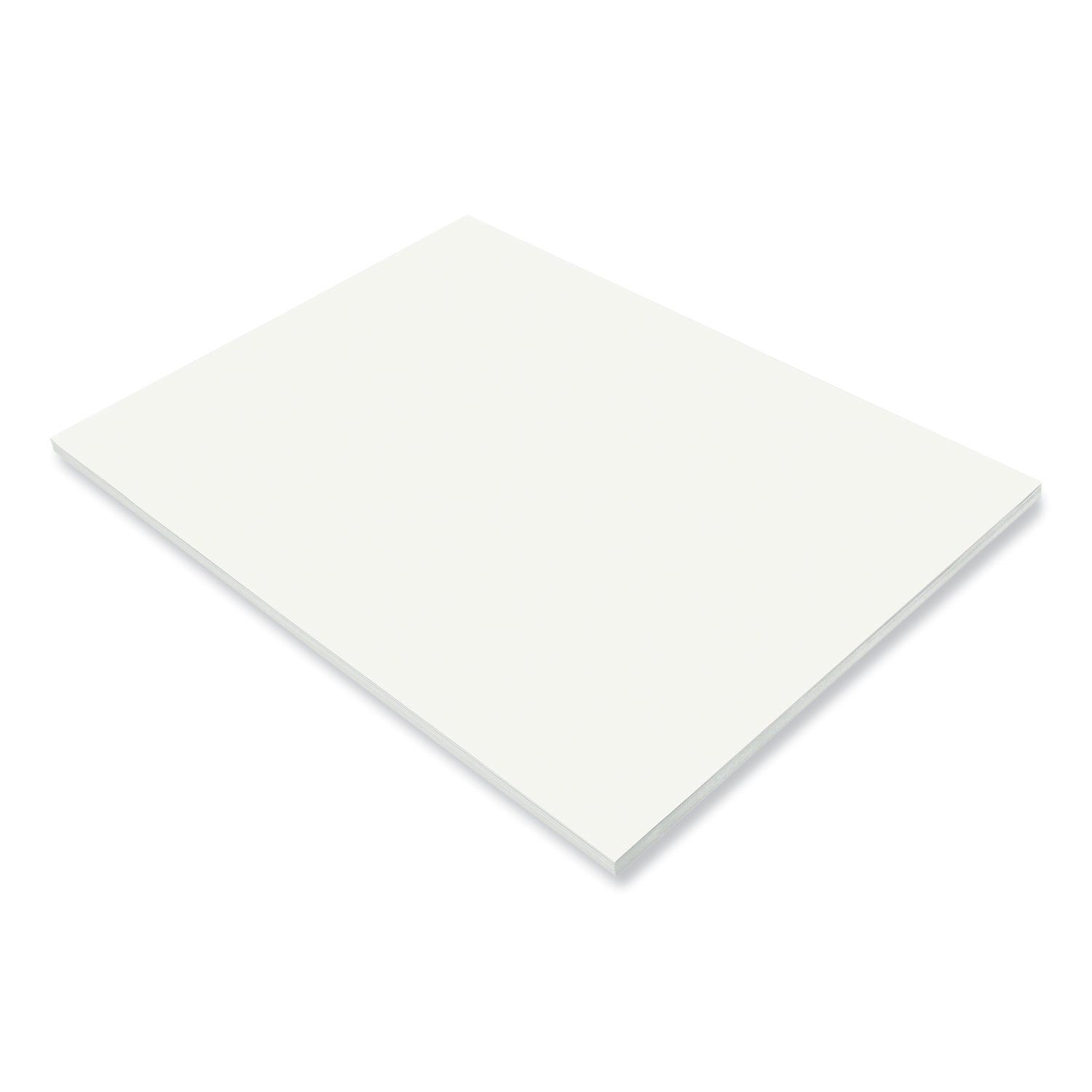 SunWorks Construction Paper, 50 lb Text Weight, 18 x 24, White, 50/Pack - 