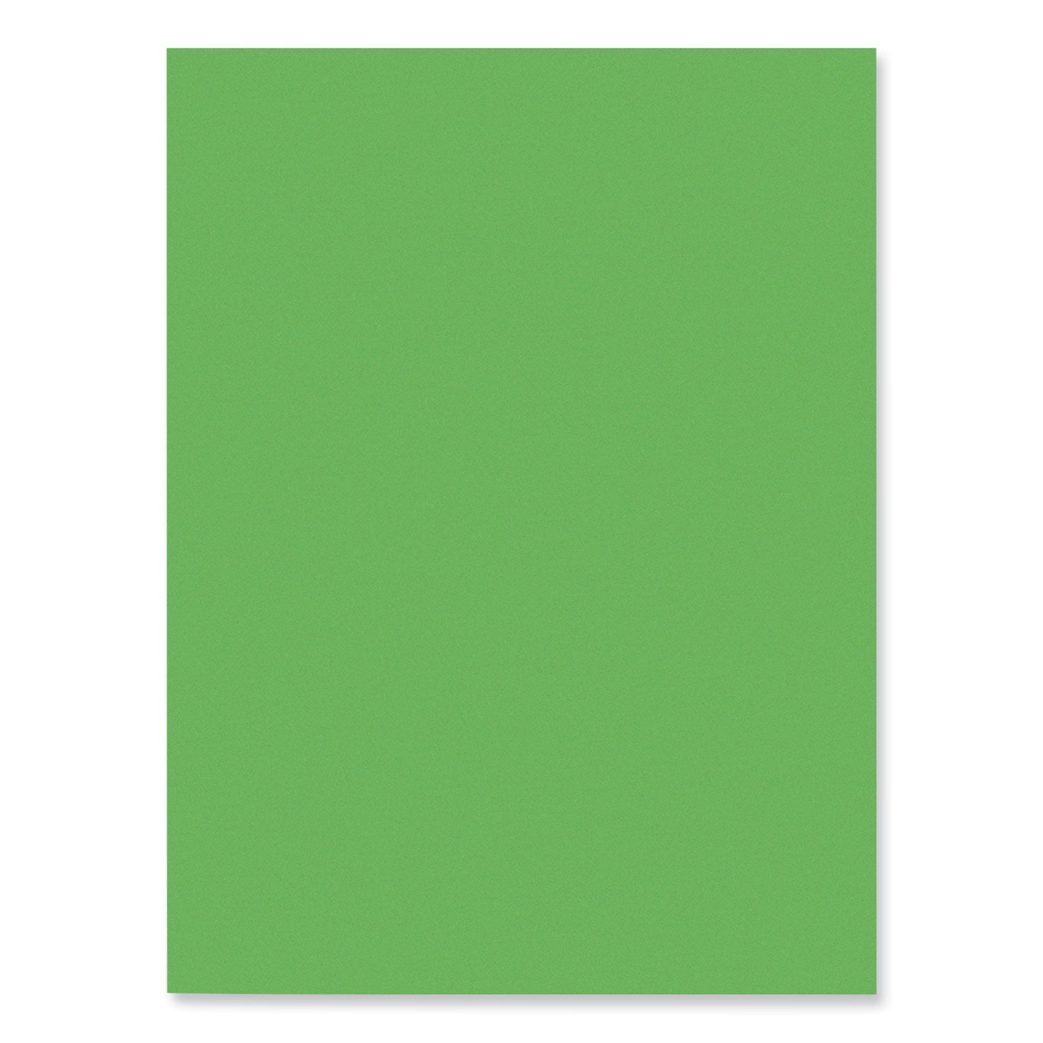 SunWorks Construction Paper, 50 lb Text Weight, 9 x 12, Bright Green, 50/Pack - 