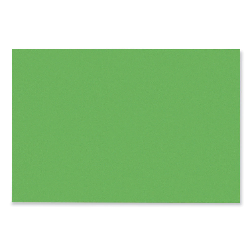 SunWorks Construction Paper, 50 lb Text Weight, 12 x 18, Bright Green, 50/Pack