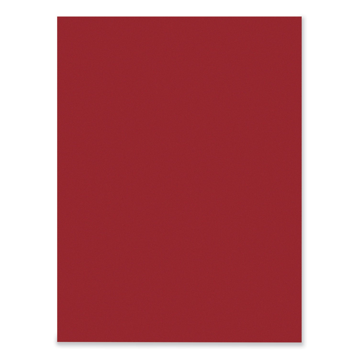SunWorks Construction Paper, 50 lb Text Weight, 9 x 12, Holiday Red, 50/Pack - 