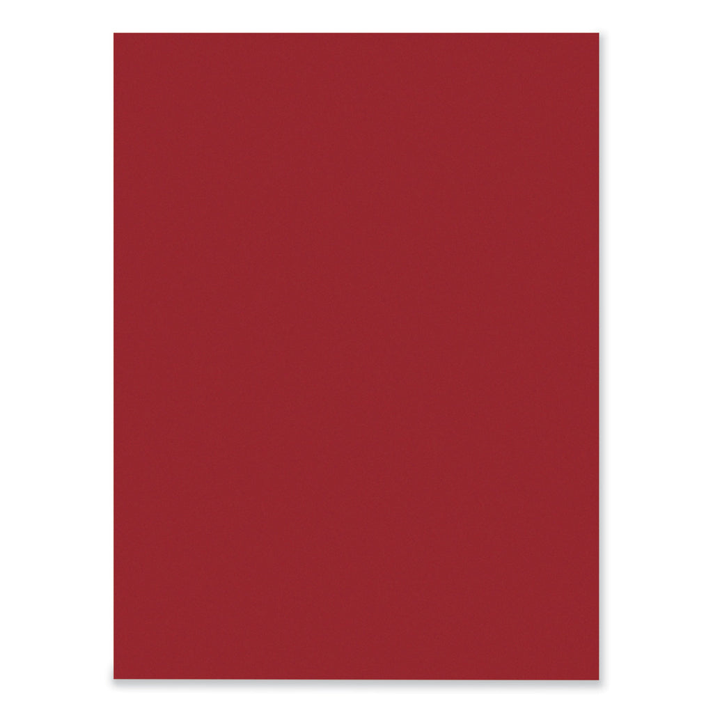 SunWorks Construction Paper, 50 lb Text Weight, 9 x 12, Holiday Red, 50/Pack