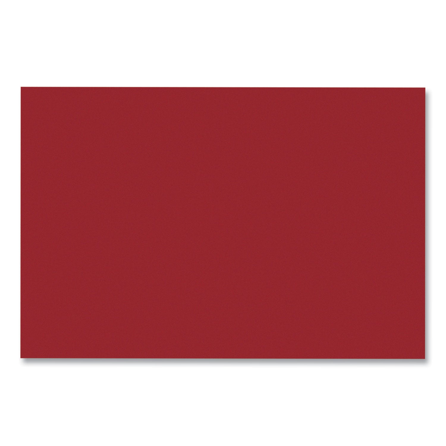 SunWorks Construction Paper, 50 lb Text Weight, 12 x 18, Holiday Red, 50/Pack - 