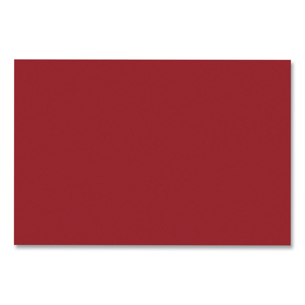 SunWorks Construction Paper, 50 lb Text Weight, 12 x 18, Holiday Red, 50/Pack