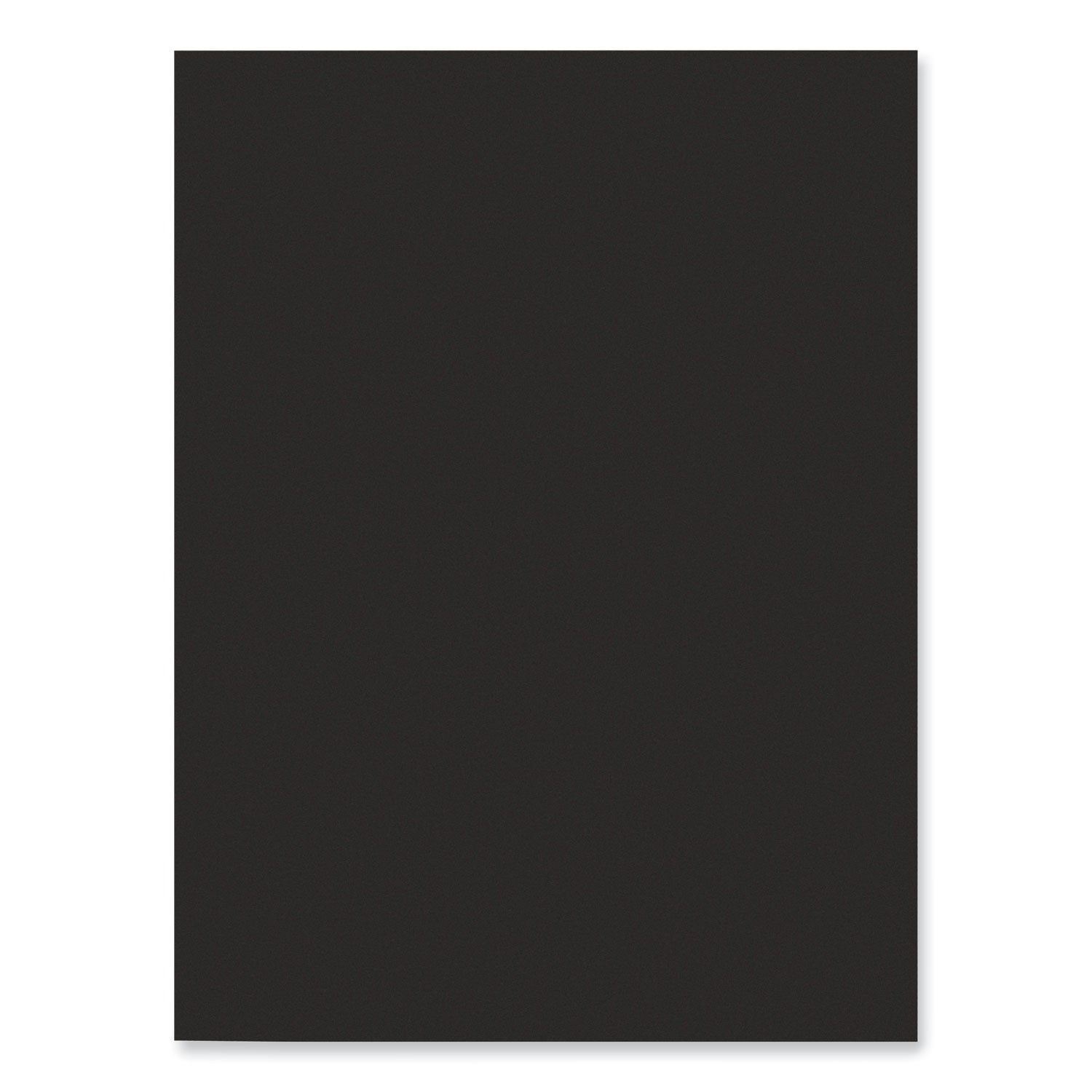 SunWorks Construction Paper, 50 lb Text Weight, 9 x 12, Black, 50/Pack