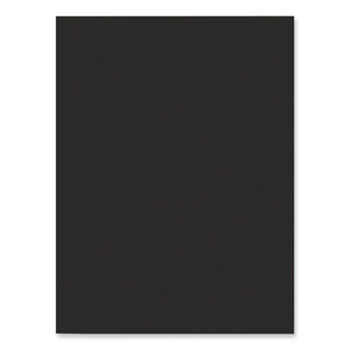 SunWorks Construction Paper, 50 lb Text Weight, 9 x 12, Black, 50/Pack
