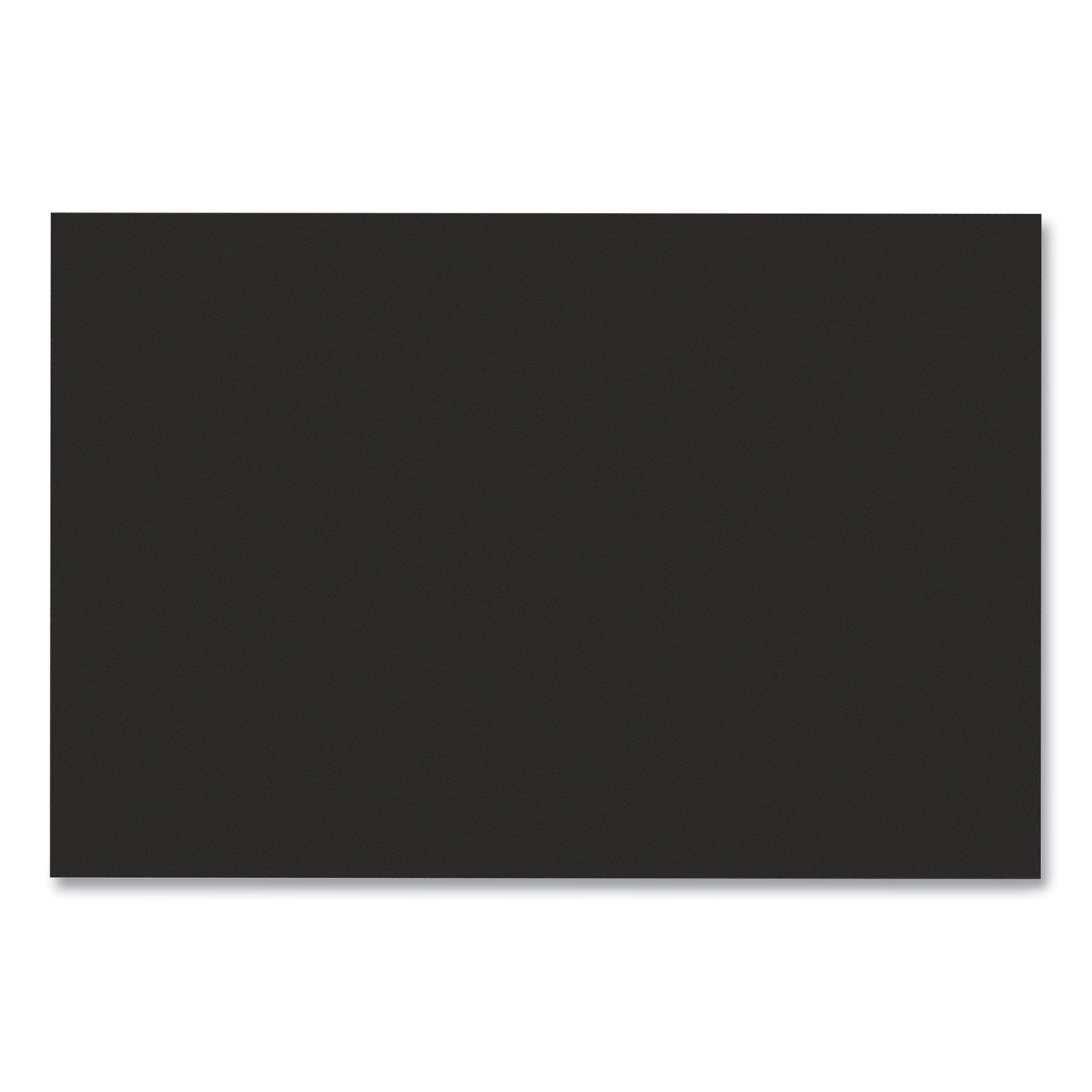 SunWorks Construction Paper, 50 lb Text Weight, 12 x 18, Black, 50/Pack - 